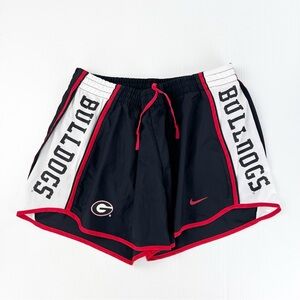 Nike Dri-Fit Georgia Bulldogs Black Red Athletic Pacer Running Shorts